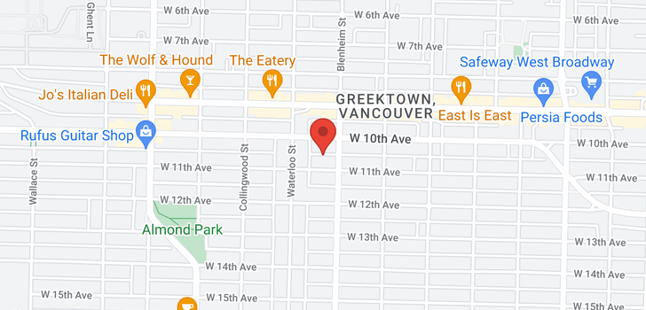 map of 3345 W 11TH AVENUE